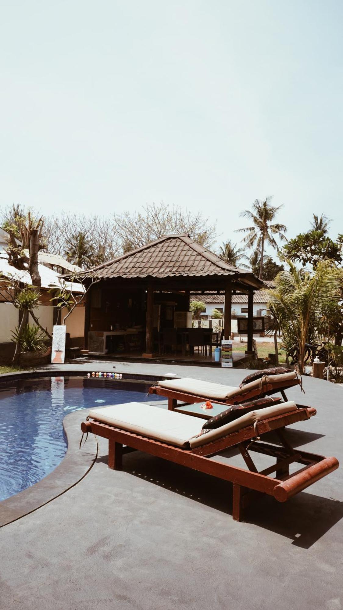 Gihon Bungalow Gili Trawangan Exteriör bild